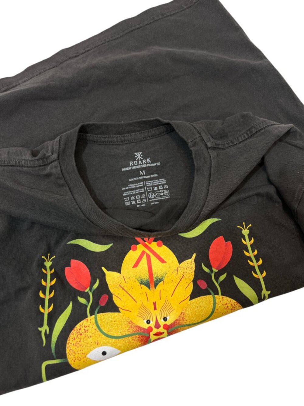 Roark Tomas Olivos Flower Tee Shirt Size Medium NWOT - Picture 4 of 4